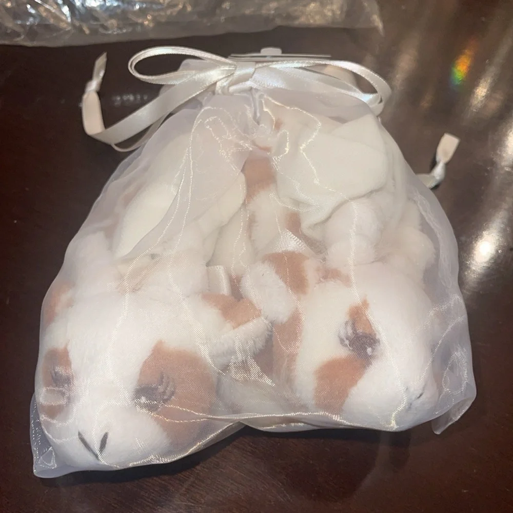 Giraffe baby booties in net bag bye Bearington baby collection 6-12 months NWT